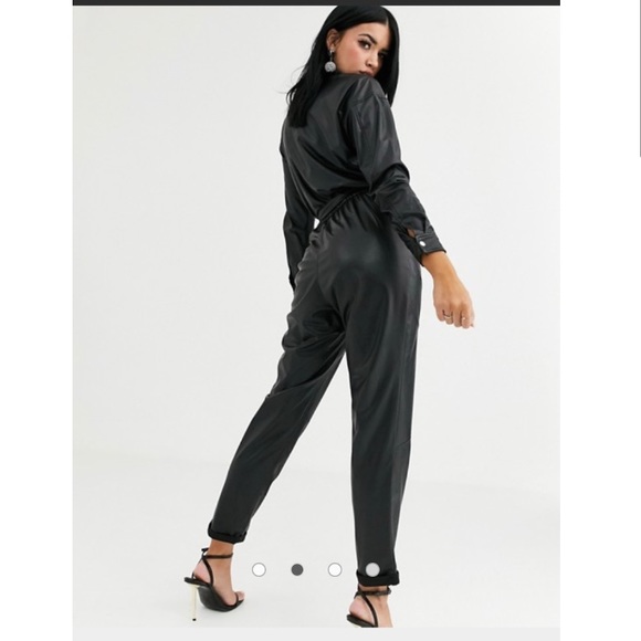 BLANK NYC**Black Vegan Boiler Jumpsuit**$148 - Picture 6 of 8